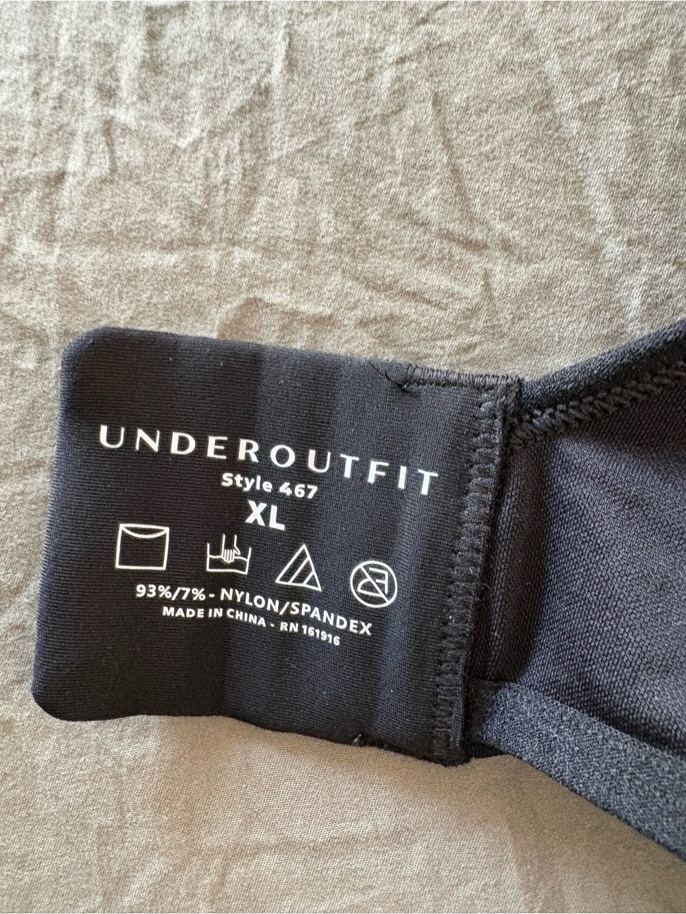 Underoutfit The Infinite Support Bra Black. Size XL. - Picture 9 of 15